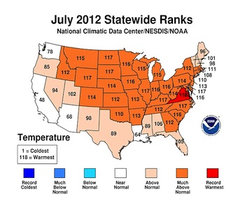 July 2012 Temperatures