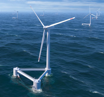 Wind Turbine Floating Principle Power