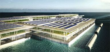 Vertical Farm Floating Farm