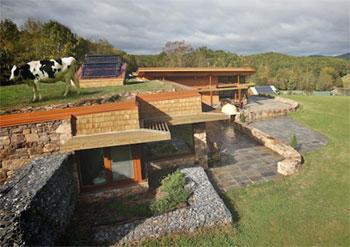 Green Building earth sheltered home