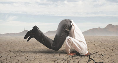 Climate Denial Head in Sand