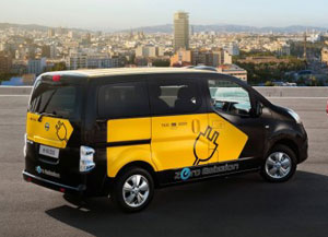 Nissan electric taxi