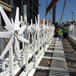 Wind turbines rooftop